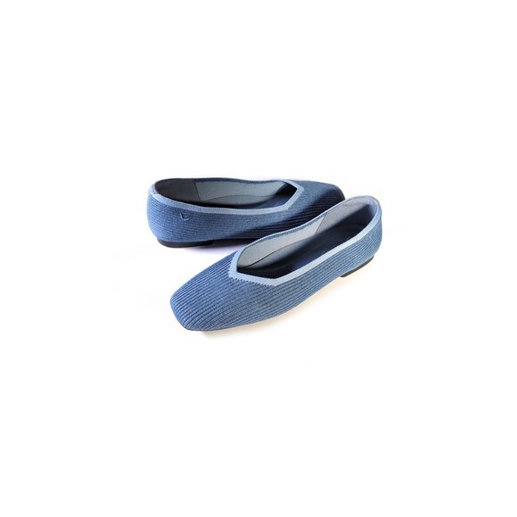 VIVAIA Shoes Size 39.5 Blue Denim Flats Women's Size 8.5 - Picture 3 of 9